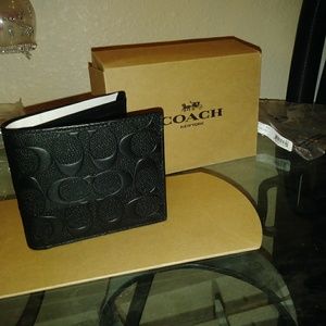 Black Mens Coach Wallet